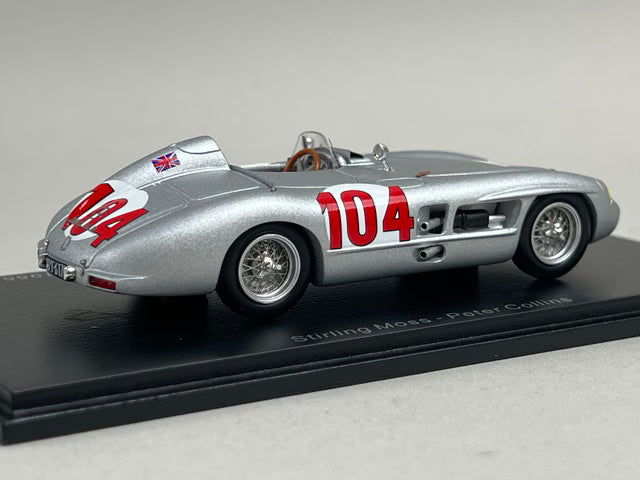 1:43 Spark 43TF55 Mercedes-Benz 300 SLR Targa Florio Winner 1955 #104 S. Moss / P. Collins