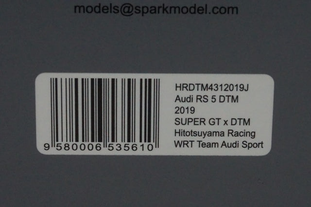 1:43 SPARK HRDTM4312019J Audi RS 5 DTM Fuji Dream Race WRT B.Treluyer 2019 #21