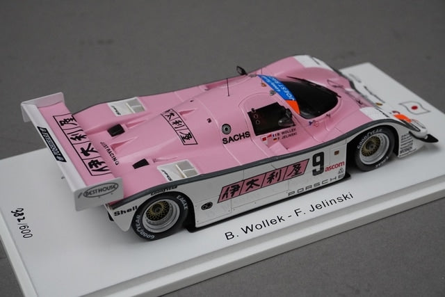 1:43 Spark SJ082 Porsche 962C 1000km Fuji 1989 #9 B.Wolek / F.Jeliński model car