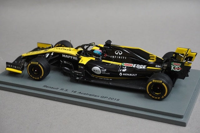 1:43 Spark S6075 Renault R.S.19 Australian Grand Prix 2019 #3 D. Ricciardo model car