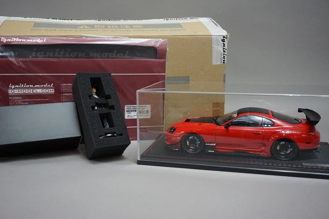 1:18 ignition model IG1350 Toyota Supra (JZA80) RZ Orido-Street Ver. Red With MAX ORIDO