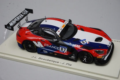 1:43 Spark S6306 Team France Mercedes-AMG GT3 FIA GT Nations Cup Bahrain 2018 #87 J-L.Baubelic / J.Pra