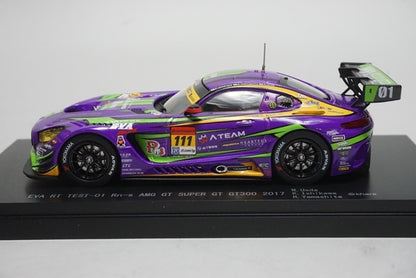 1:43 EBBRO 45543 BoostGear EVA RT TEST-01 Rn-s AMG GT SUPER GT300 2017 #111