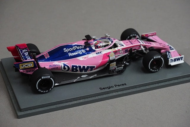 1:43 Spark S6085 SportPesa Racing Point RP19 Chinese Grand Prix 2019 #11 S. Perez model car