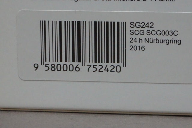 1:43 SPARK SG242 SCG 003C 24H Nurburgring 2016 #702