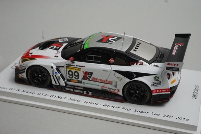 1:43 SPARK SJ067 Nissan GT-R NISMO GT3-GTNET Motor Sports-Winner Super Tec 24h #99 2018