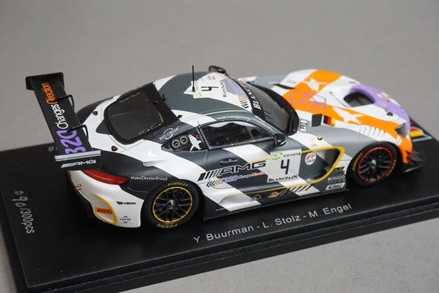 1:43 Spark SB205 Mercedes-AMG GT3 Black Falcon Team SPA 24H 5th 2018 #4 model car