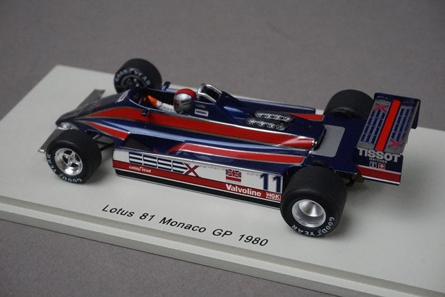 1:43 Spark S4285 Lotus 81 Monaco GP 1980 #11 M. Andretti model car