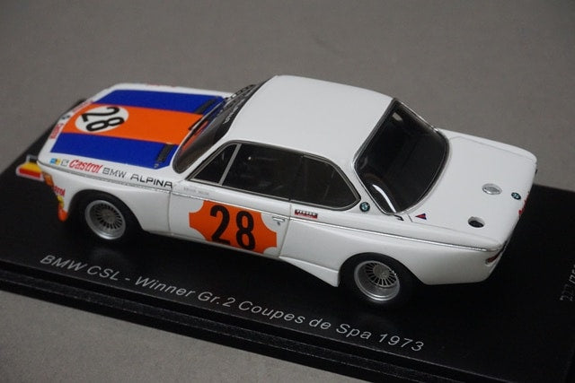 1:43 SPARK SB226 BMW CSL coupes de SPA Winner N.Lauda 1973 #28