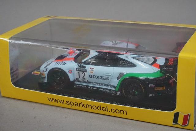 1:43 SPARK SB373 Porsche 911 GT3R GPX Racing 4th SPA 24h 2020 #12