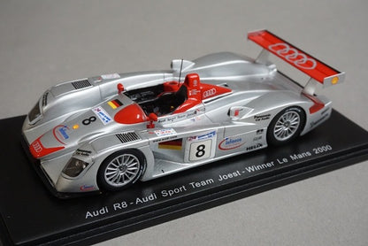 1:43 SPARK 43LM00 Audi R8 Audi Sport Team Joest Le Mans winner 2000 #8 model car