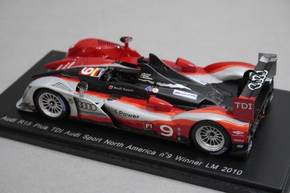 1:43 SPARK 43LM10 Audi R15 Plus TDI Sport North American Le Mans 2010 #9 model car