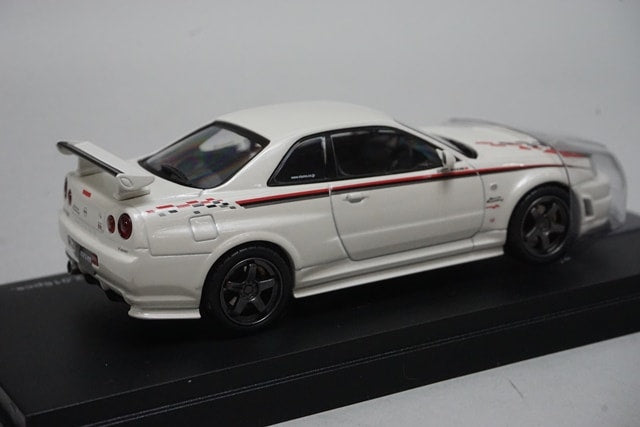 1:43 KYOSHO K03383W NISMO R34 GT-R S Tune White Pearl