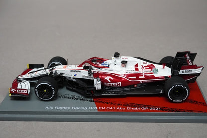 1:43 SPARK S7856 Alfa Romeo Racing ORLEN C41 Abu Dhabi GP 2021 #7 K.Raikkonen