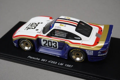 1:43 Spark S0961 Porsche 961 Le Mans 1987 #203 model car