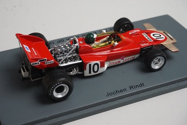1:43 SPARK S4280 Lotus 72C Dutch GP Winner J.Rindt 1970 #10