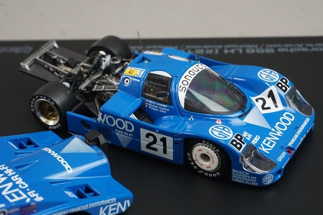 1:43 HPI 941 Porsche 956 LH Le Mans 1983 #21 Mario Andretti Michael Andretti Phillippe Alliot