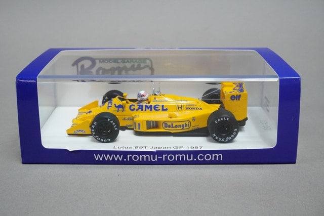 1:43 SPARK ROMU036 Lotus 99T Japan GP 1987 Satoru Nakajima #11 CAMEL