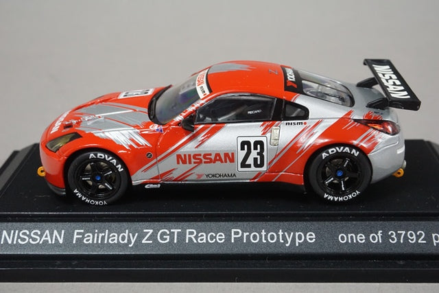 1:43 EBBRO 43483 NISMO Fairlady Z GT Prototype #23 Silver / Red