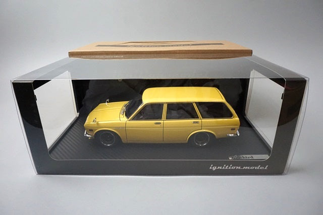 1:18 ignition model IG2222 Early Type Datsun Bluebird 510 Wagon Yellow