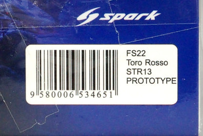 1:43 SPARK FS22 Red Bull Toro Rosso STR13 Prototype Hondaday Tokyo 2018.3.17 F1 breaking news limited