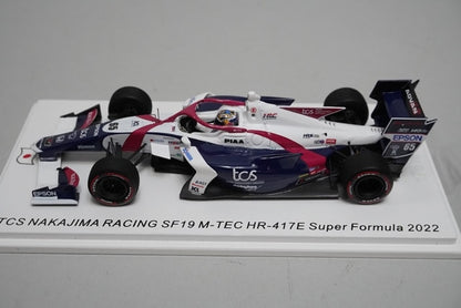 1:43 SPARK SJ130 Dallara SF19 TCS NAKAJIMA RACING M-TEC HR-417E Super Formula 2022 #65 Fumiki Oyu