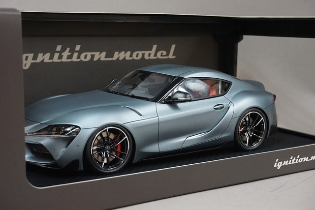 1:18 ignition model IG1891 Toyota GR Supra RZ (A90) Matte Storm Gray Metallic