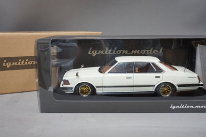 1:18 ignition model IG1467 Nissan Gloria P430 4door Hardtop 280E Brougham White