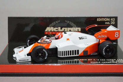 1:43 MINICHAMPS 530844308 McLaren MP4/2 World Champion N.Lauda 1984 #8