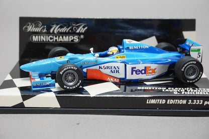 1:43 MINICHAMPS 430980095 Benetton Playlife 1998 Launch Version G.fisichella #5