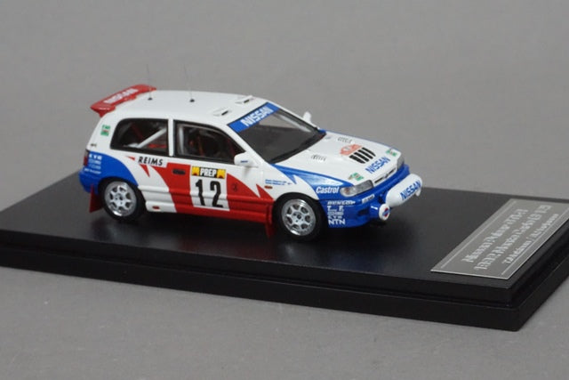 1:43 HPI 8498 Nissan Pulsar GTI-R Monte Carlo 1992 #12 model car