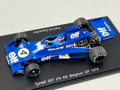 1:43 SPARK S1646 Tyrrell 007 Belgian GP 4th P.Dupayer 1975 #4