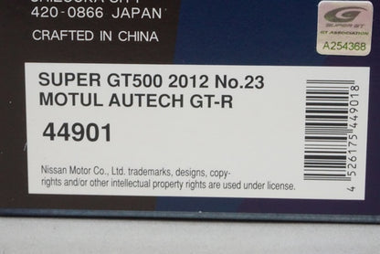 1:43 EBBRO 44901 Nissan GT-R Super GT500 2012 MOTUL AUTECH #23