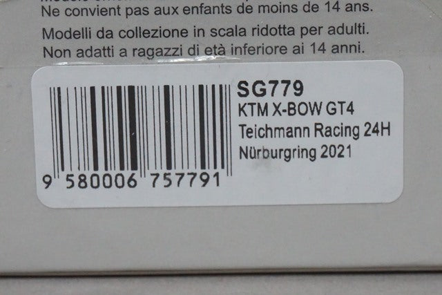 1:43 SPARK SG779 KTM X-BOW GT4 Teichmann Racing 24h Nurburgring 2021 #60