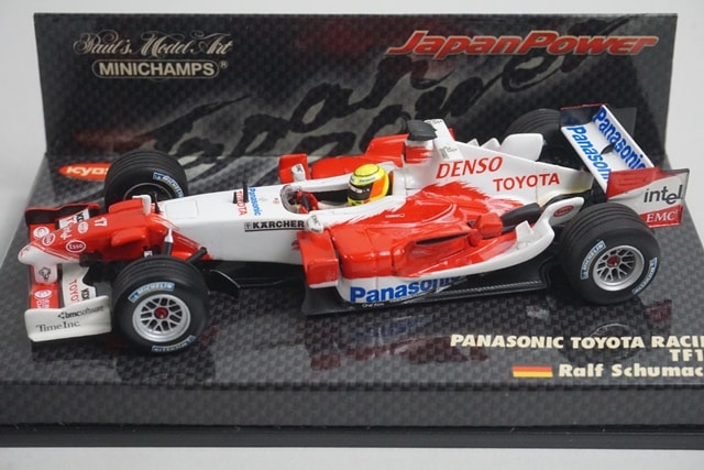 1:43 MINICHAMPS 403050117 KYOSHO Panasonic Toyota Racing TF105 R. Schumacher #17 model car