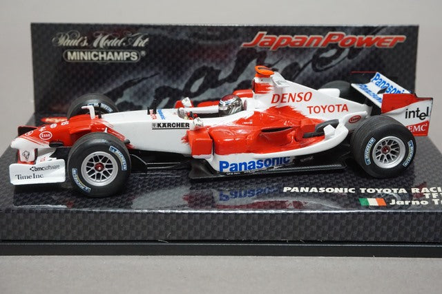 1:43 MINICHAMPS 403050116 Kyosho Panasonic Toyota Racing TF105 J. Trulli #16