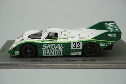 1:43 Spark NA009 Porsche 956 Nürburgring 2nd 1984 #33 D.Hobbs / T.Boutsen