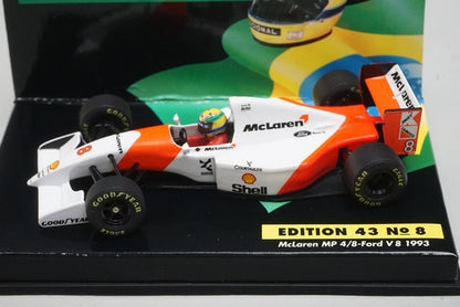 1:43 MINICHAMPS McLaren MP4/8 Ford V8 1993 A. Senna #8 ASC No.8 10043 model car