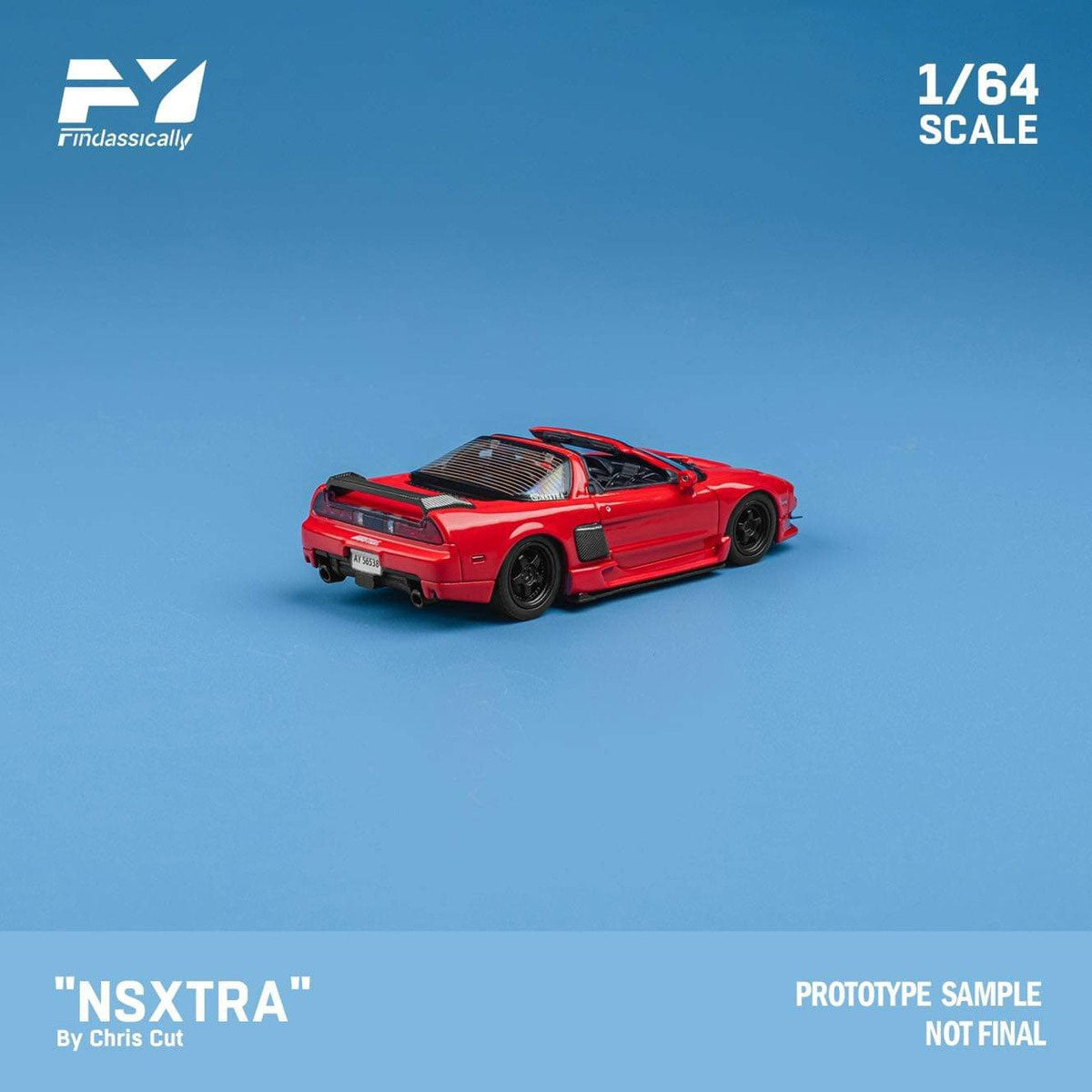 FY64002 Finclassically 1:64 NSX TRA by Chris Cut red Deluxe version