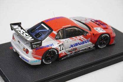 1:43 EBBRO P409 Xanavi NISMO GT-R JGTC 2002 #22 model car