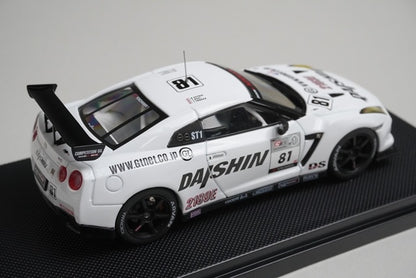 1:43 EBBRO 44429 DAISHIN R35 GT-R Super Taikyu 2010 #81 model car