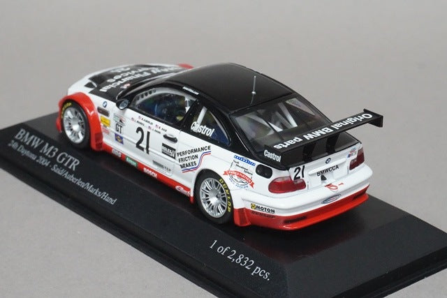 1:43 MINICHAMPS 400042121 BMW M3 GTR 24h Daytona 2004 #21