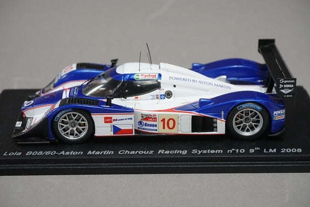 1:43 SPARK S1428 Lola B08/60 Aston Martin Charouz Racing System LM 2008 #10