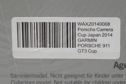 1:43 SPARK WAX20140008 Porsche Carrera Cup Japan 2014 GARMIN Porsche 911 GT3 Cup #14