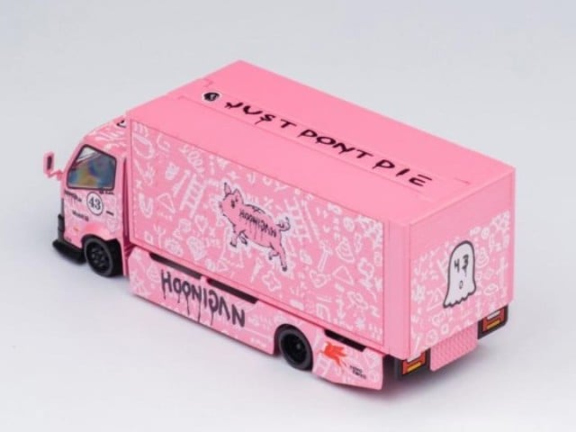 Micro Turbo PEAKO 1:64 Wing Custom Truck Custom Truck Ken Block Hoonipigasus #43 pink ABS with accessories