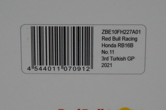 1:43 SPARK ZBE10FH227A01 Red Bull Racing RB16B Turkish GP 2021 S.Perez #11