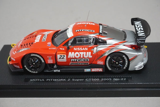 1:43 EBBRO 43688 Nissan MOTUL Pit Work Z SUPER GT500 2005 #22