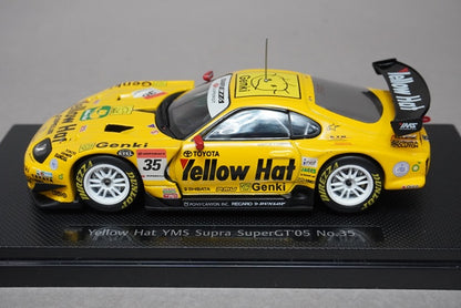 1:43 EBBRO 43696 Toyota Yellow Hat YSM Supra Super GT 2005 #35