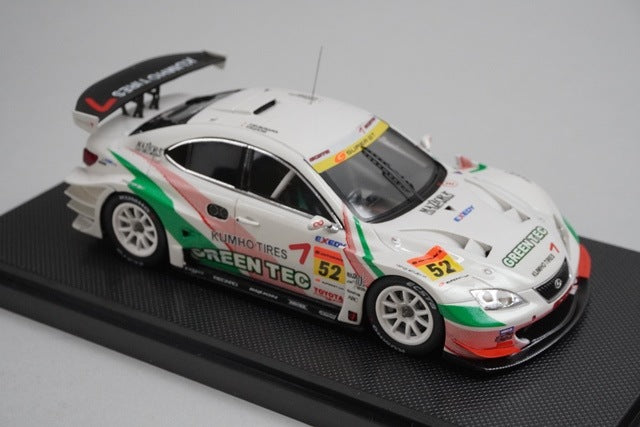 1:43 EBBRO 44066 Lexus Green Tec KUMHO IS350 Super GT300 2008 #52 model car