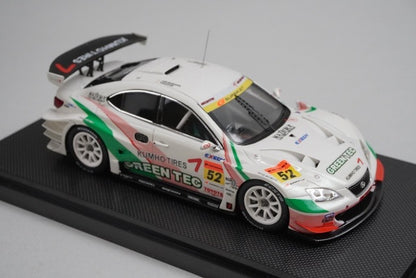 1:43 EBBRO 44066 Lexus Green Tec KUMHO IS350 Super GT300 2008 #52 model car